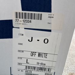 Shoei J-O Motorcycle Scooter Helmet Size Large L Off White