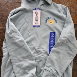 Quicksilver Boys Light Green Pullover Hoodie 