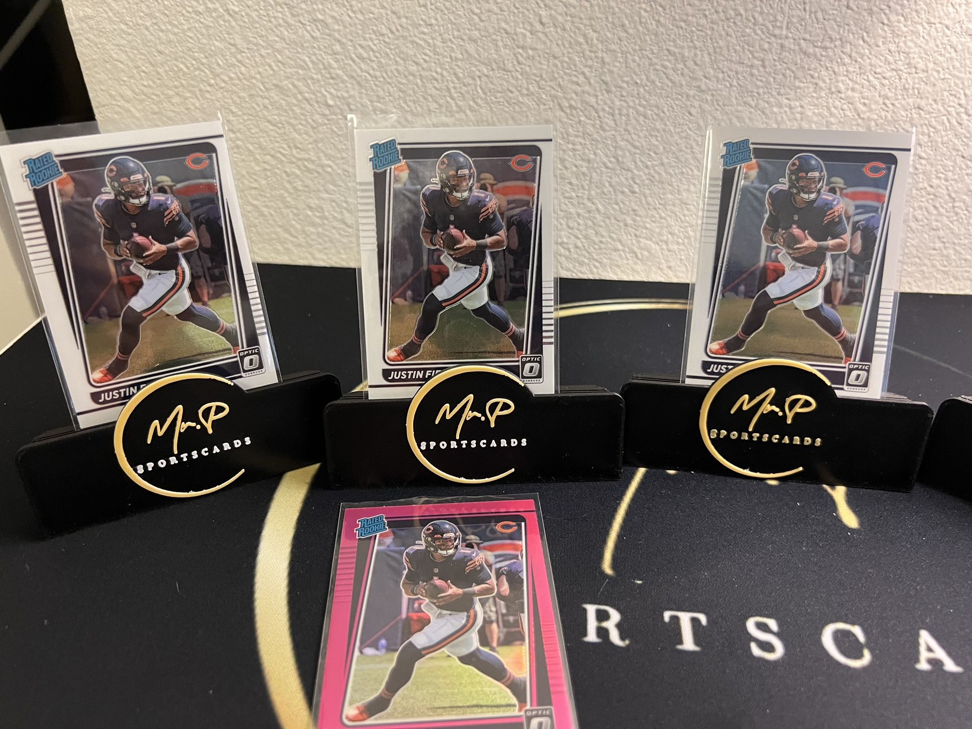 Justin Fields Optic Rookie Card lot of 4