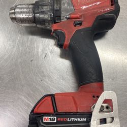 Milwaukee Hammer Drill 18V W/ Battery 