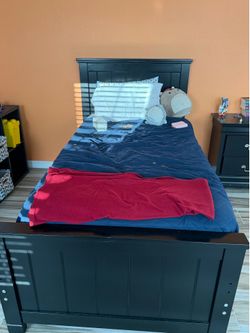 Twin bedroom set - Black