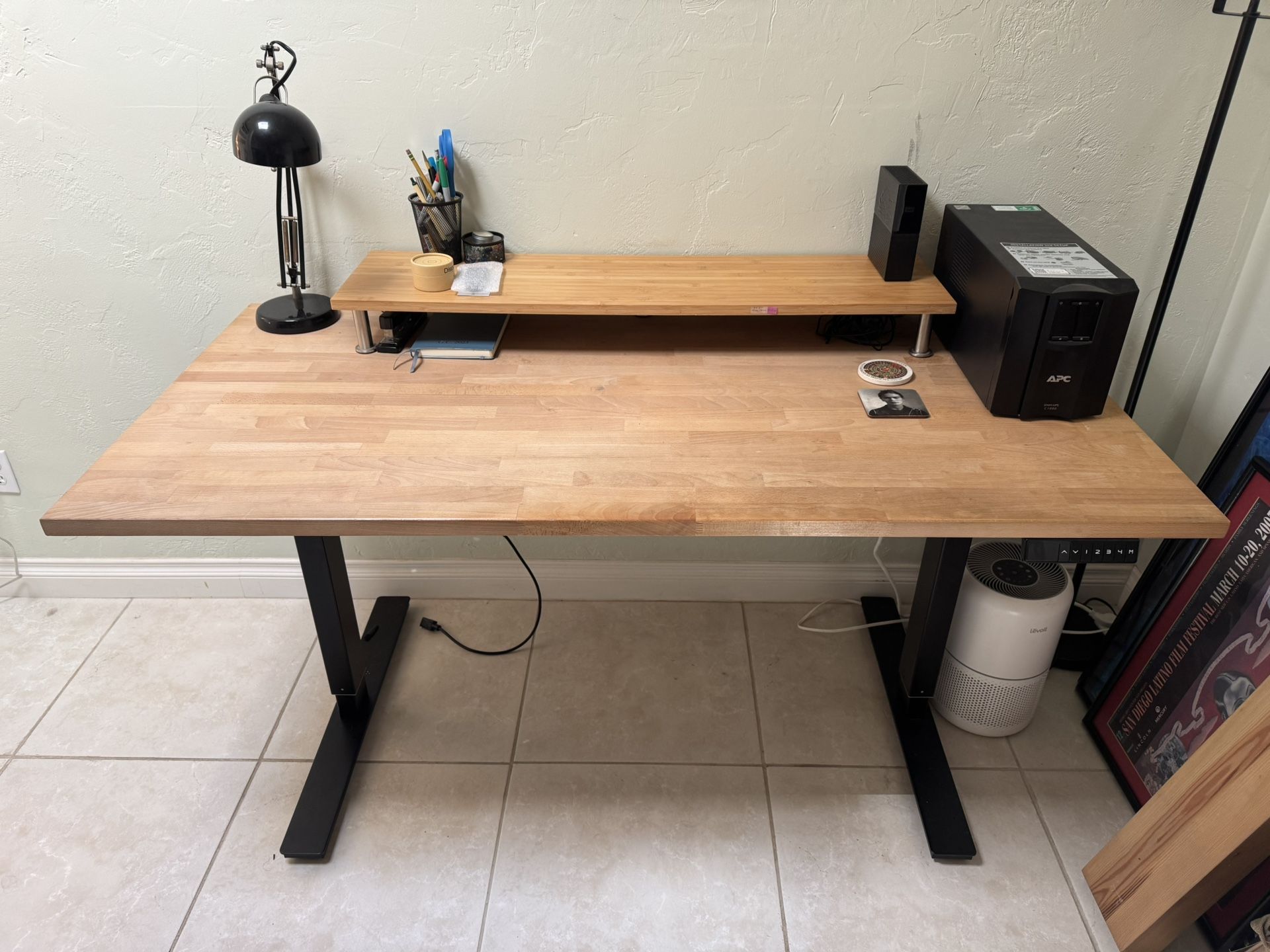 IKEA Solid Wood Top Standing desk