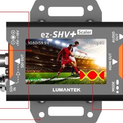 Lumantek EZ-SHV+ SDI to HDMI Converter  with Display  and Scaler