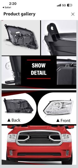 Dodge Ram Replacement Headlight Assembly