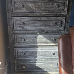 Grey/black Washed Dresser