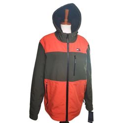 New Men Tommy Hilfiger 3 Layer Fabric Water and Wind Resistant Size XL