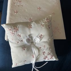 Wedding Album and Ring Pillow 