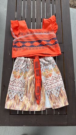 Moana costume size 4 little girl
