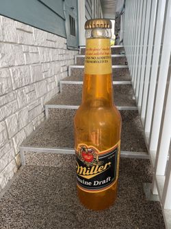 Miller, Beer Bottle Decoration, Tall And Large