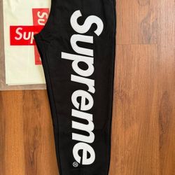 Black Supreme Pants