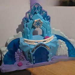 Fisher-Price, little people, Disney, frozen ice palace and sleigh ride vehicle