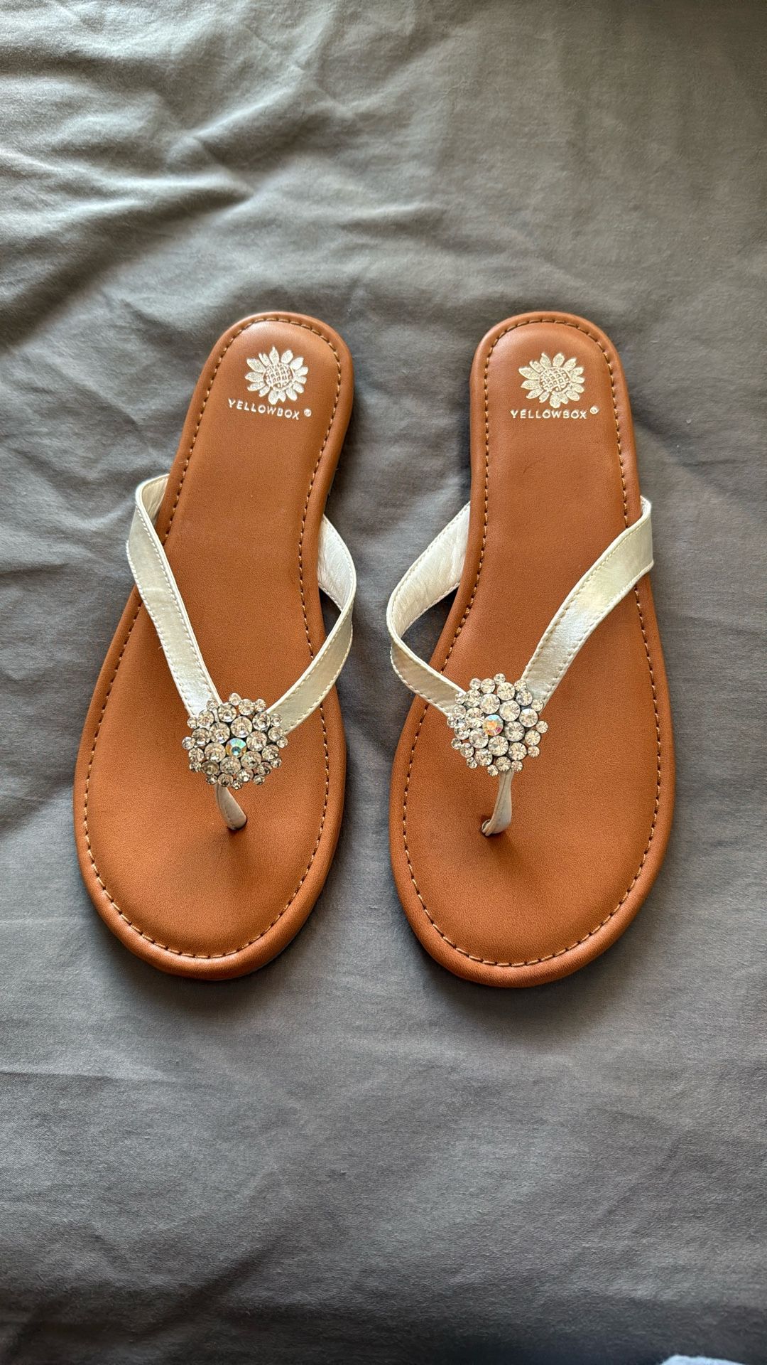 Yellow box Sandals 9.5