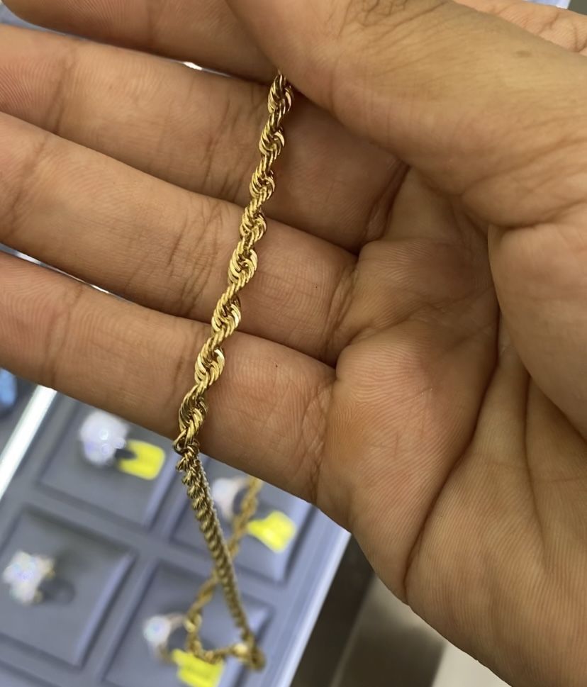 14K Gold Rope Chain