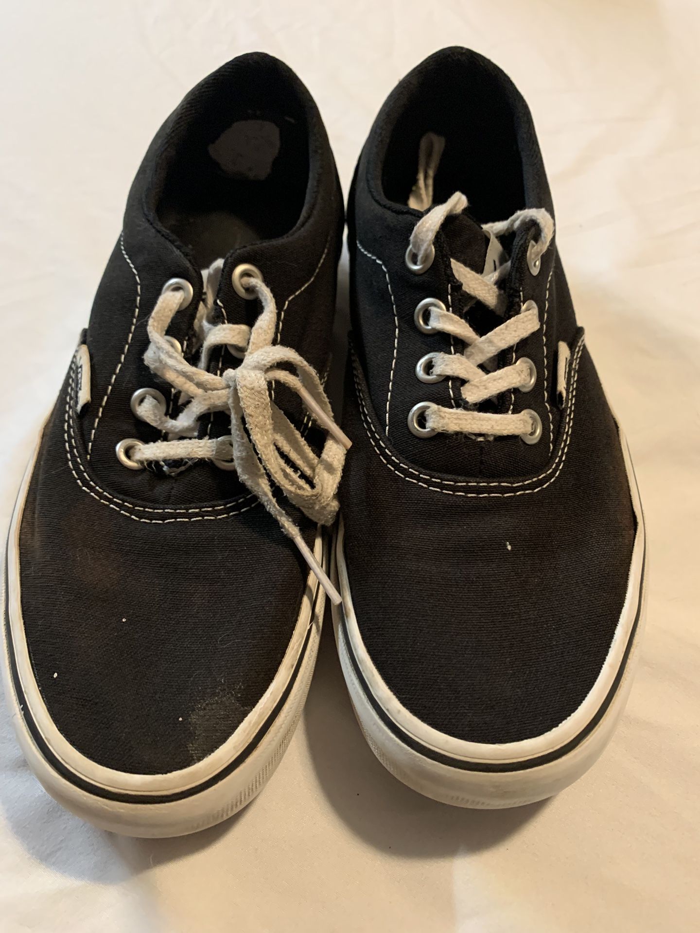 Vans Kids Black and White Sneakers