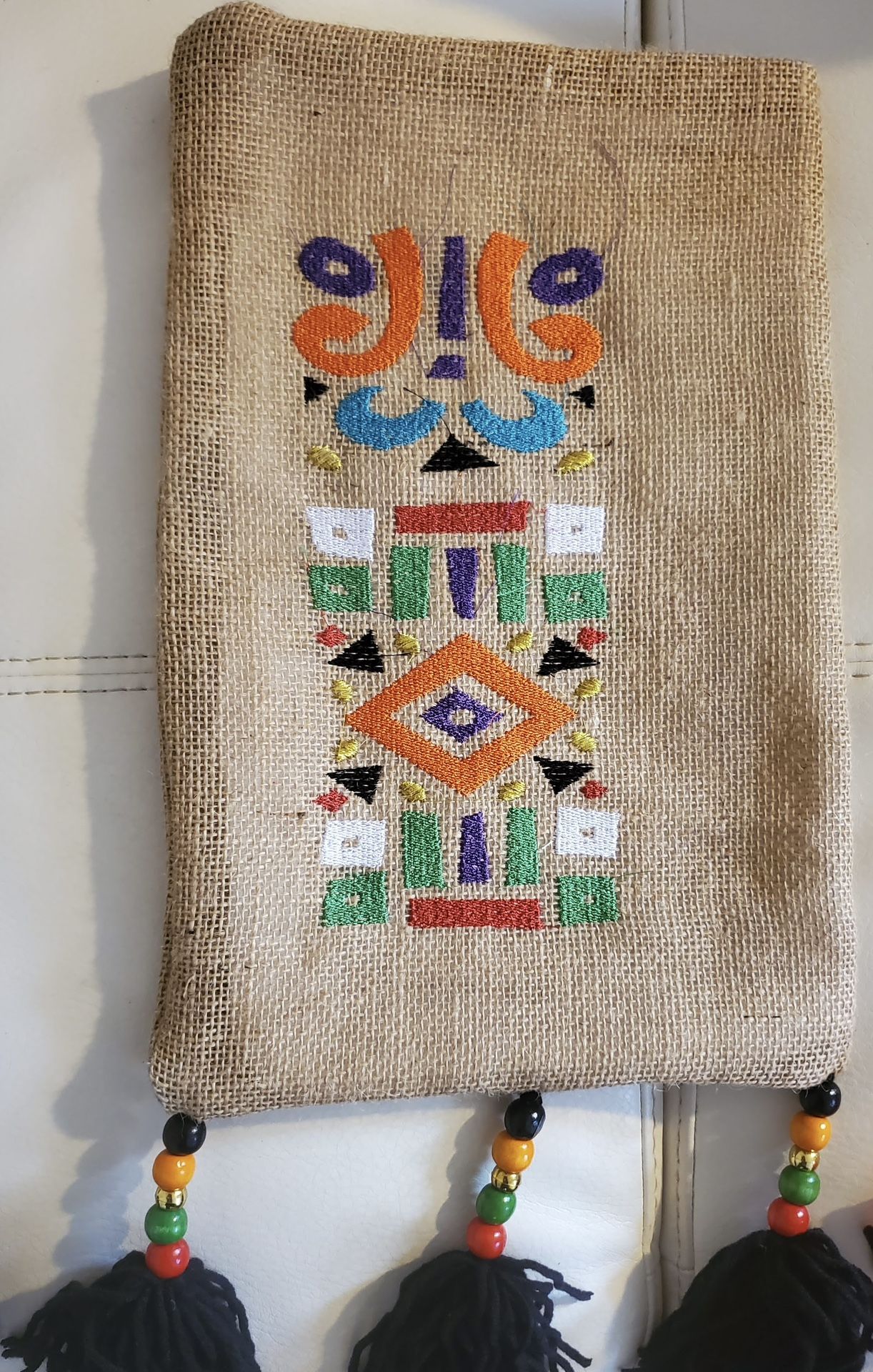 Tribal-Inspired Black Tassels Handmade Boho Hand Bag