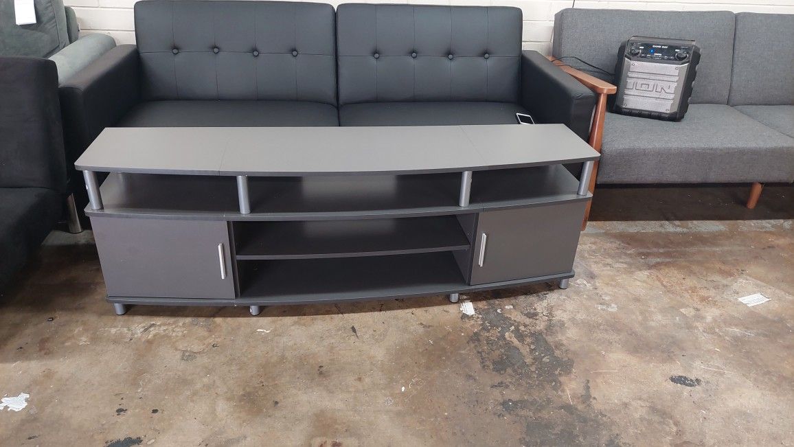 New TV Stand Hold Up To 70inch Tvs Gray Color See Pictures For Dimensions