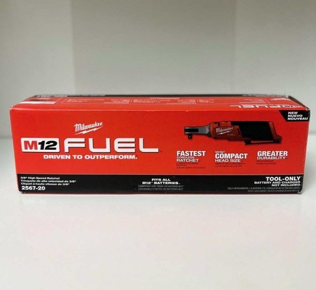 Milwaukee New 3/8" Ratchet 12M Fuel