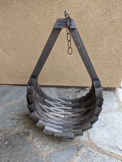 Hanging Wooden Planter