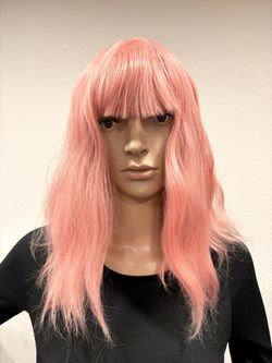 Short pink bob wig