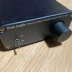 Fosi Audio V1.0B 2 Channel Stereo Amplifier Mini Hi-Fi Class D Integrated TPA3116 50W x 2