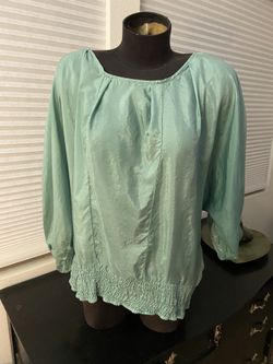 Women’s Silk Top / Sage Green