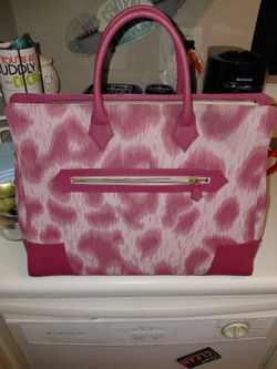Vivienne Westwood Pink Leopard Print Tote