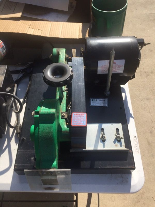 Foley United Rotary blade grinder model 398 lawn mower sharpener 1/3 hp motor
