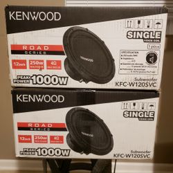 Pair Of 12" Kenwood Subwoofer Ms