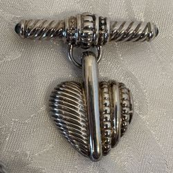Judith Ripka Sterling Pendant/Pin