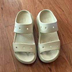 Crocs Beige Platforms