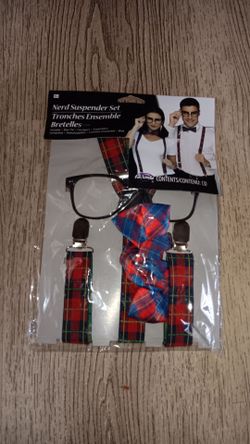 Fun World Nerd Suspender Set