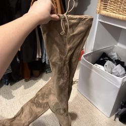 Thigh High Tan Boots Size 9