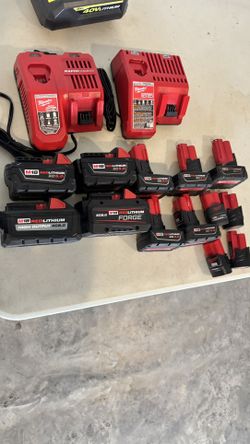 Milwaukee Batteries 12v And 18v 