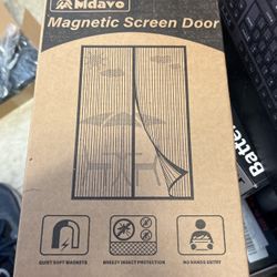 Mdavo Magnetic Screen Door 38” X 80”— New!!