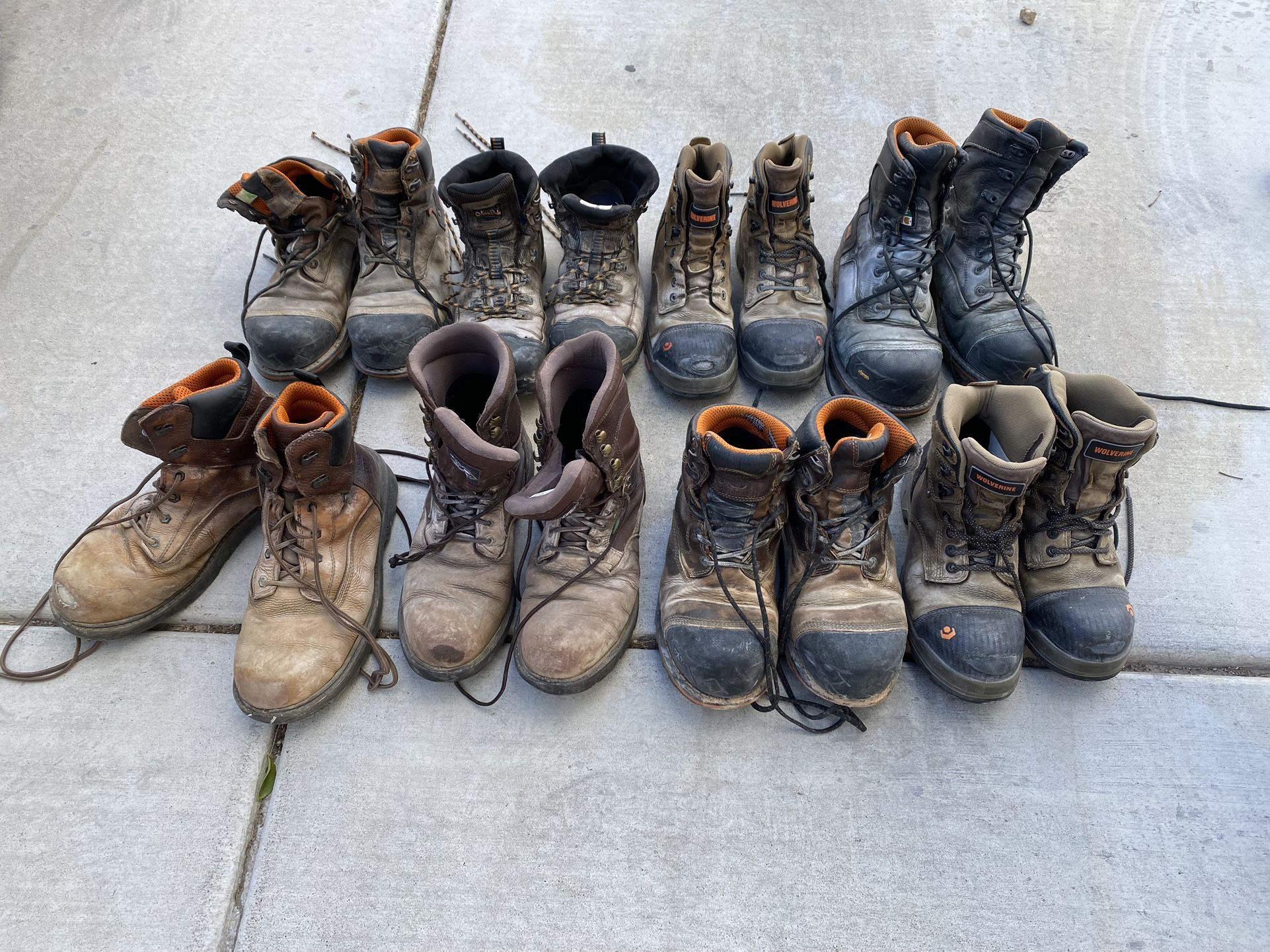 Mens Working Boots Size 10 To 11