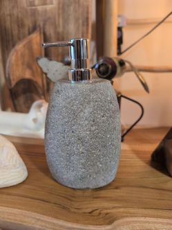 Stone soap dispenser
