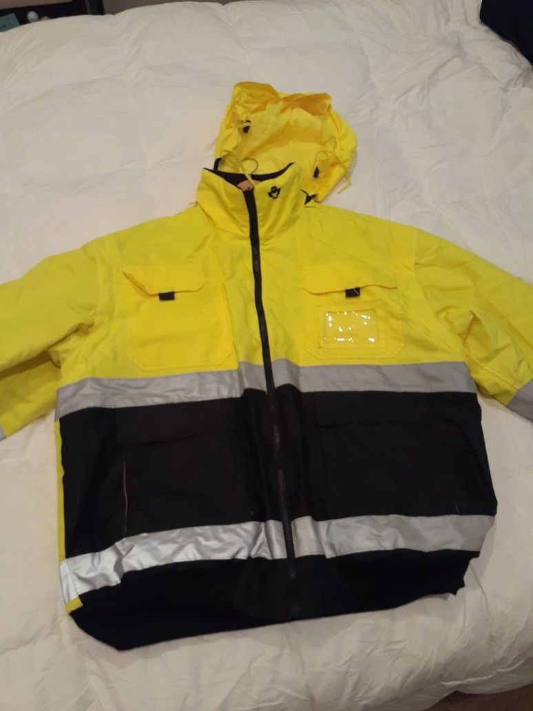 High Visibility Bomber Weatherproof Jacket