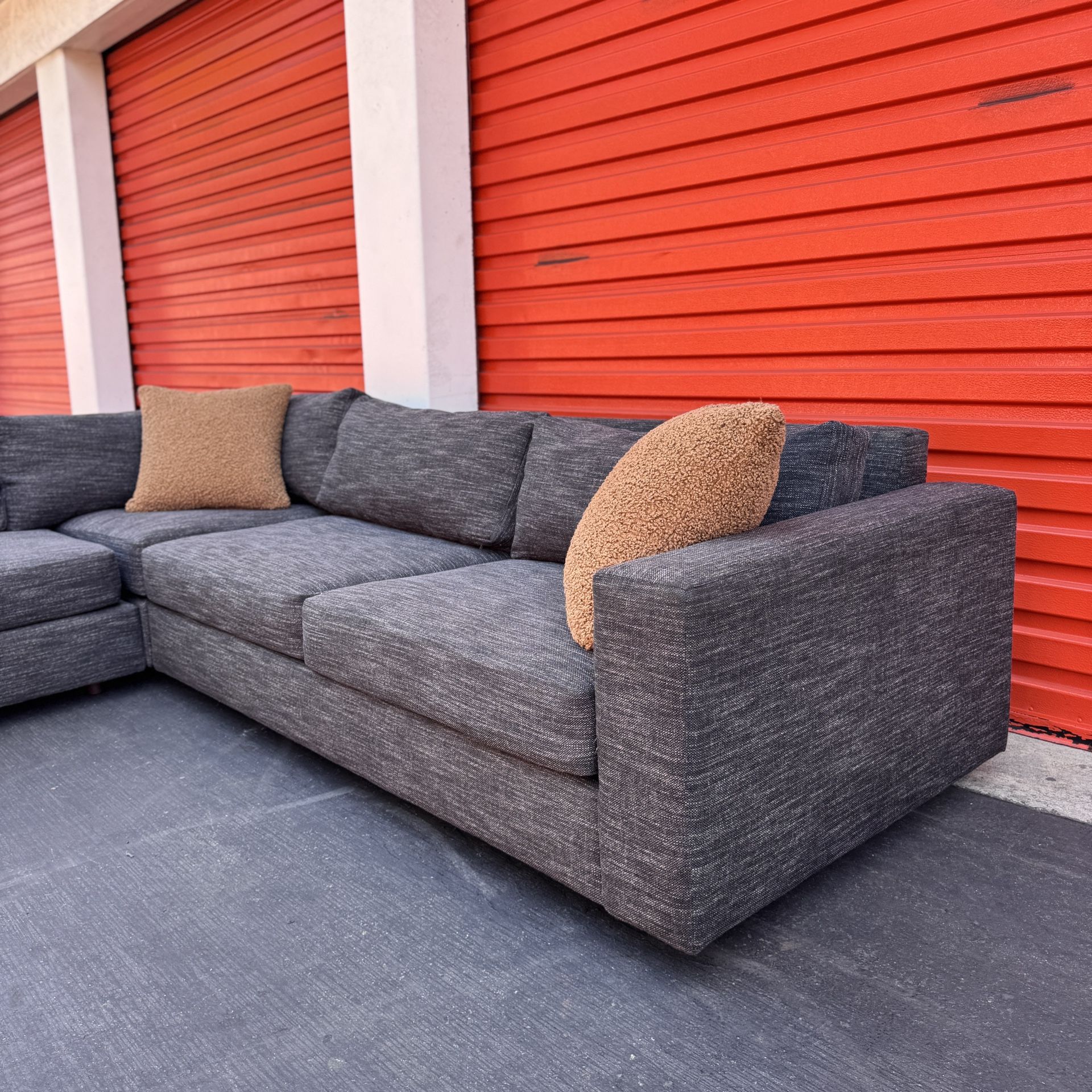 West Elm Urban L Shape Sectional Couch Sofa