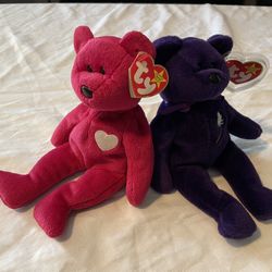 Valentina & Princess Diana Beanie Babies (MULTIPLE ERRORS)