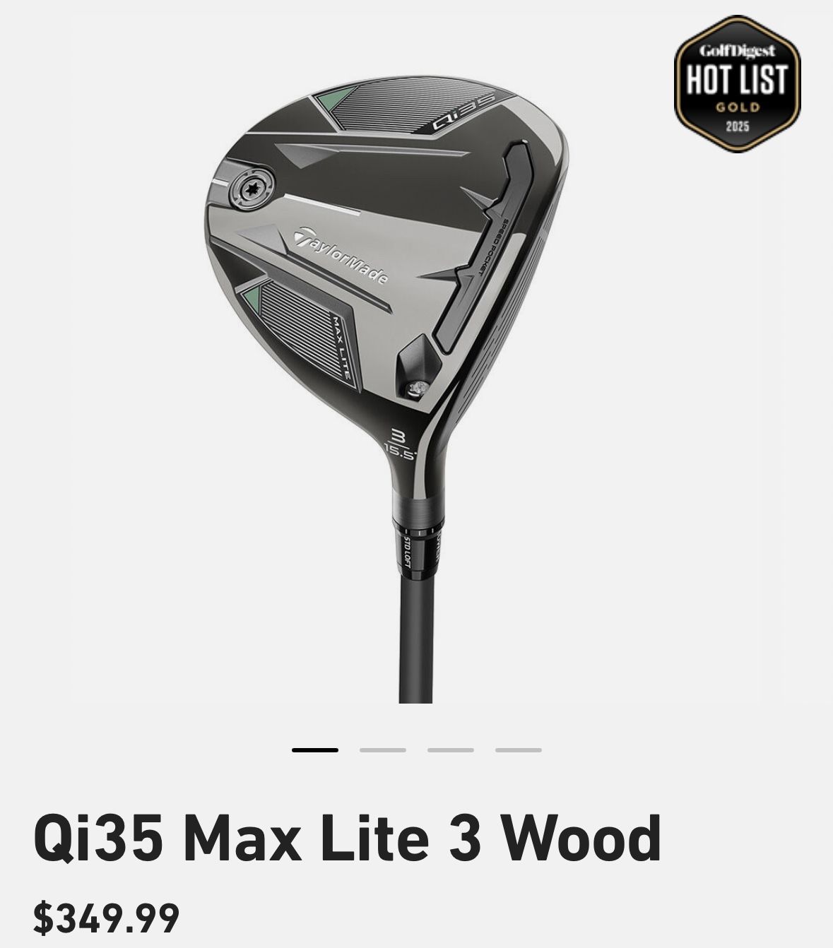 Taylormade Qi35 3 Wood Max