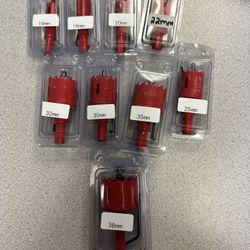 9 Pcs Heavy Duty Hole Saw Set, M42 HSS Hole Saw Tooth Cutting Opener Drill Bit Perfect for Metal, Wood, 