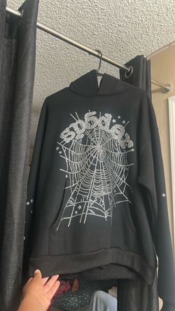Rhinestone  spider hoodie size L or XL