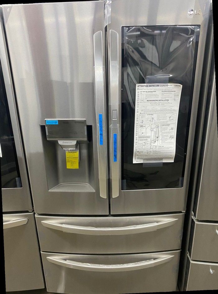 LG 28 cu. ft. 4-Door Smart Refrigerator with InstaView Door-in-Door in Stainless Steel