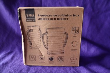 Squeeze-Proof Juice Box and Pouch Holder
