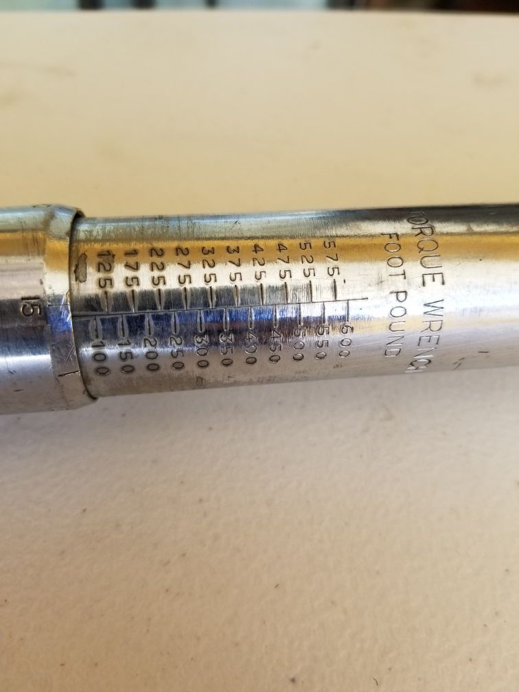 Snap-on Torque Wrench QJR-4600 3/4" Drive 100-600 FT Lbs
