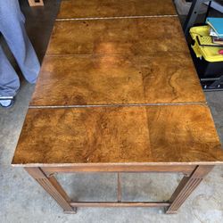 Reversible Wooden backgammon and chess table, has two storage compartments also 500$ OBO 