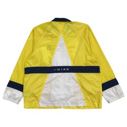 VINTAGE NIKE WINDBREAKER JACKET SMALL S 4-6 YOUTH BLUE SPELL OUT TRAVIS SCOTT