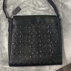 COACH houston map bag in signature leather 