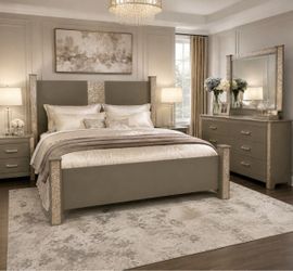 Ashley Furniture LED King 4 piece Bedroom Set