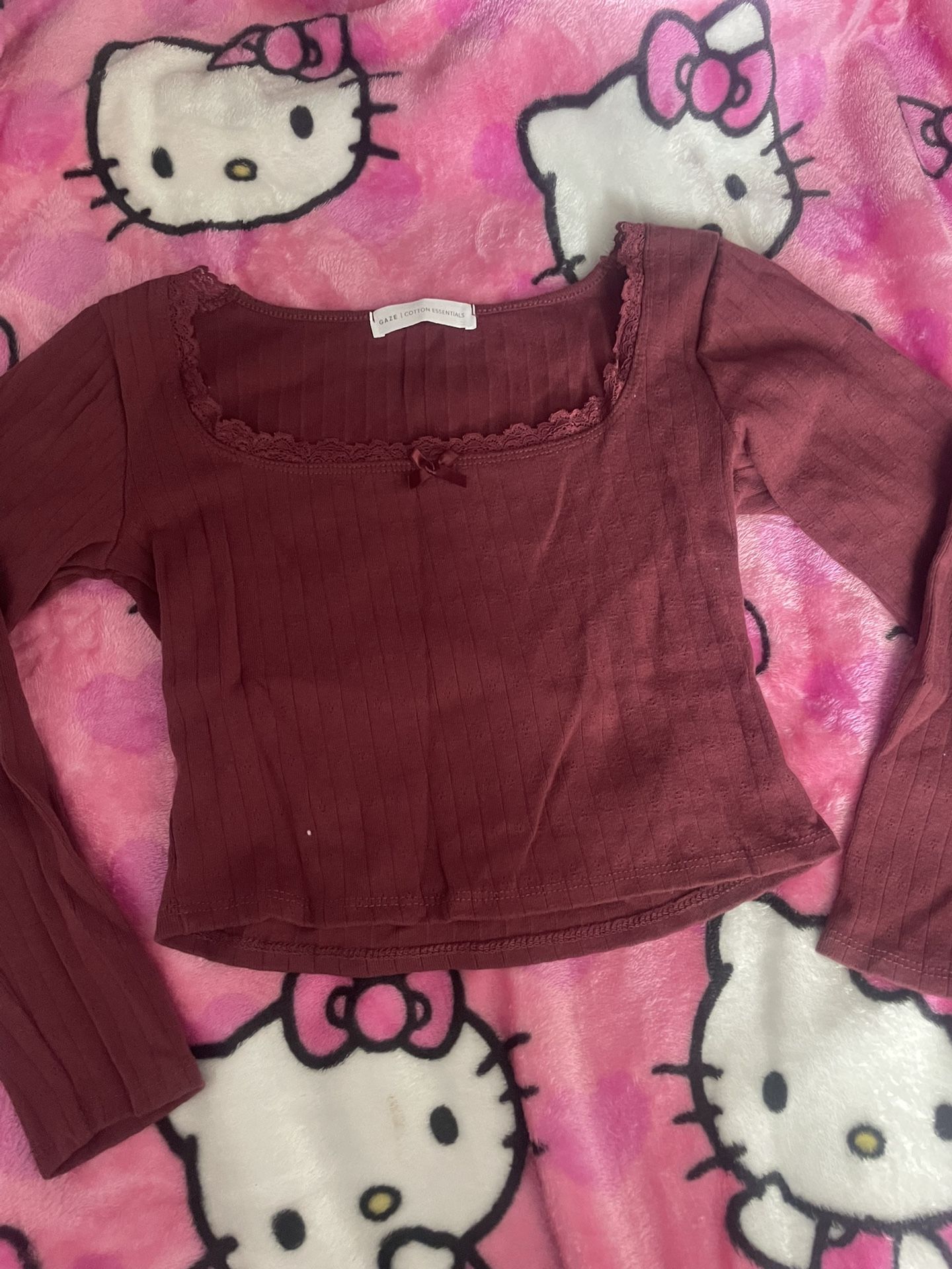 Gaze Cotton Essentials Size Medium Maroon